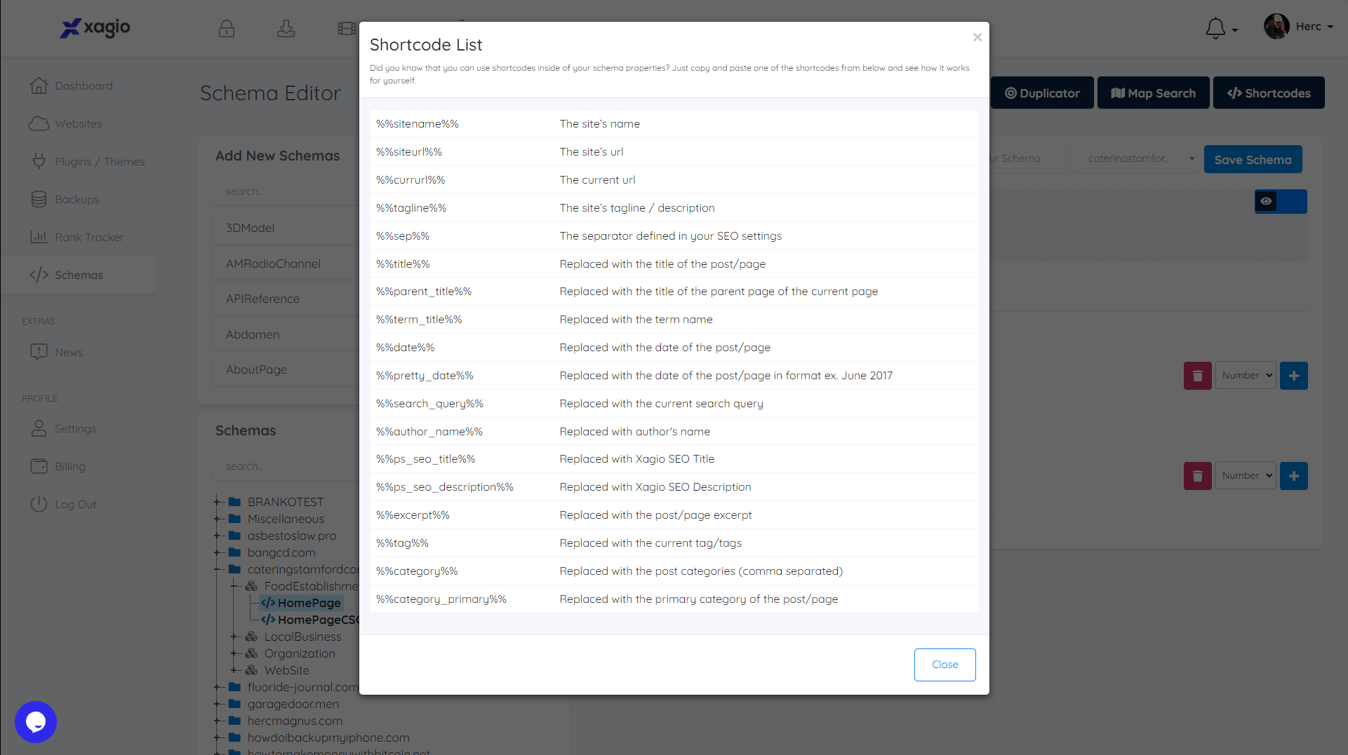 Schema Generator JSON LD Code Builder | Xagio