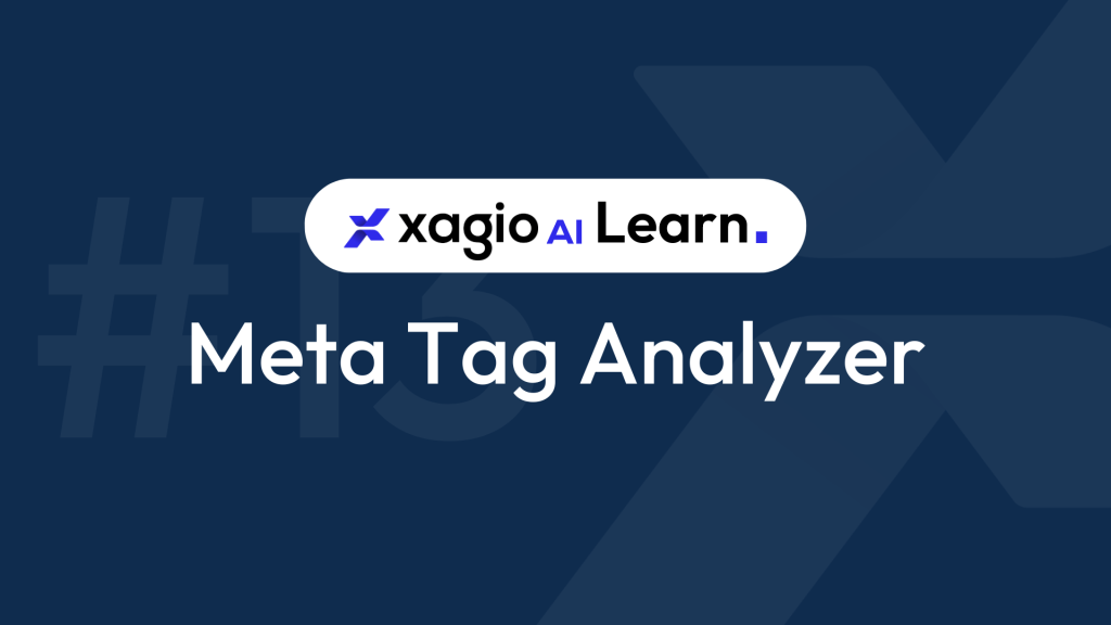 Meta Tag Analyzer in Xagio