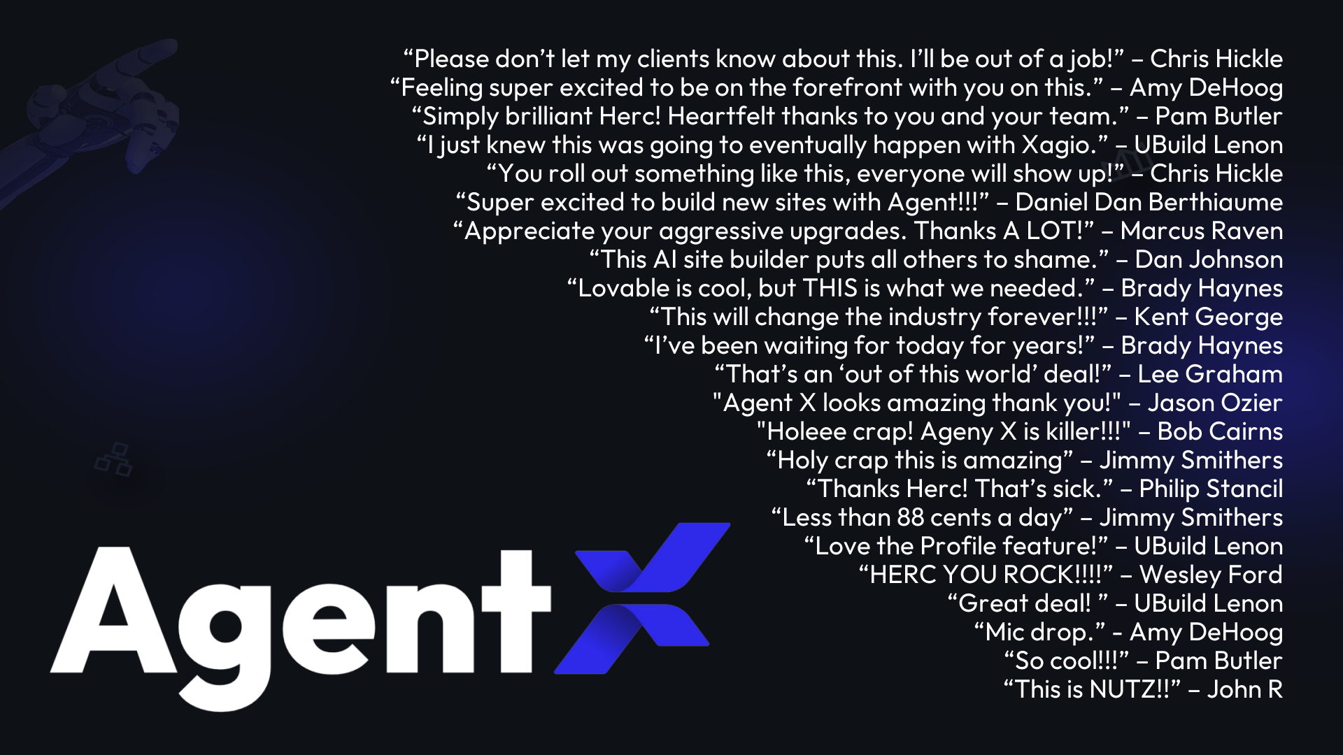 Agent X by Xagio: Build Fully Optimized Websites in Minutes with AI