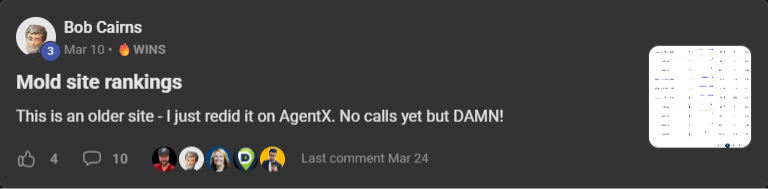 Community post screenshot