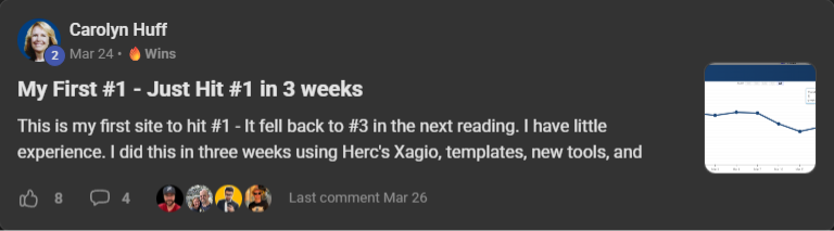 Community post screenshot
