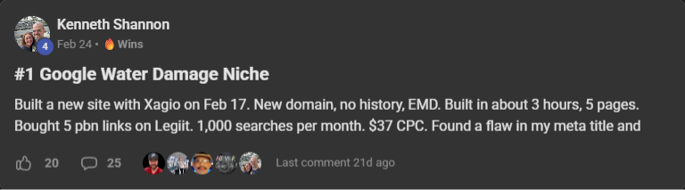 Community post screenshot